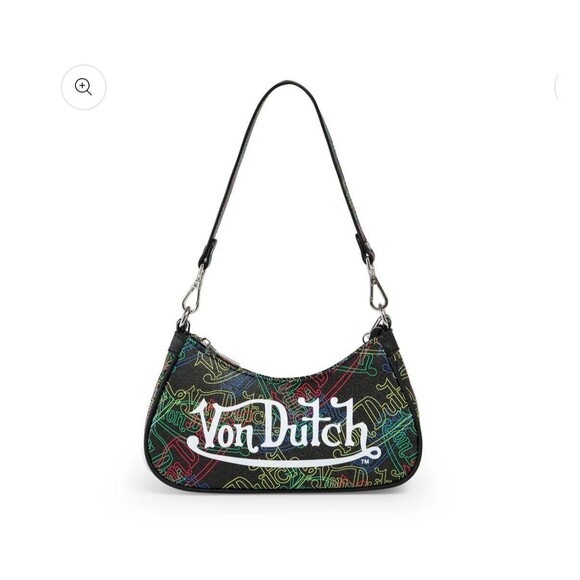 Von Dutch Handbags - Von Dutch Neon Print Shoulder Bag